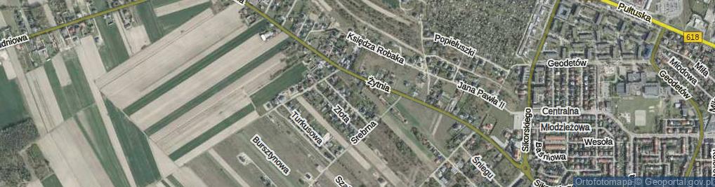 Zdjęcie satelitarne Rubinowa ul.